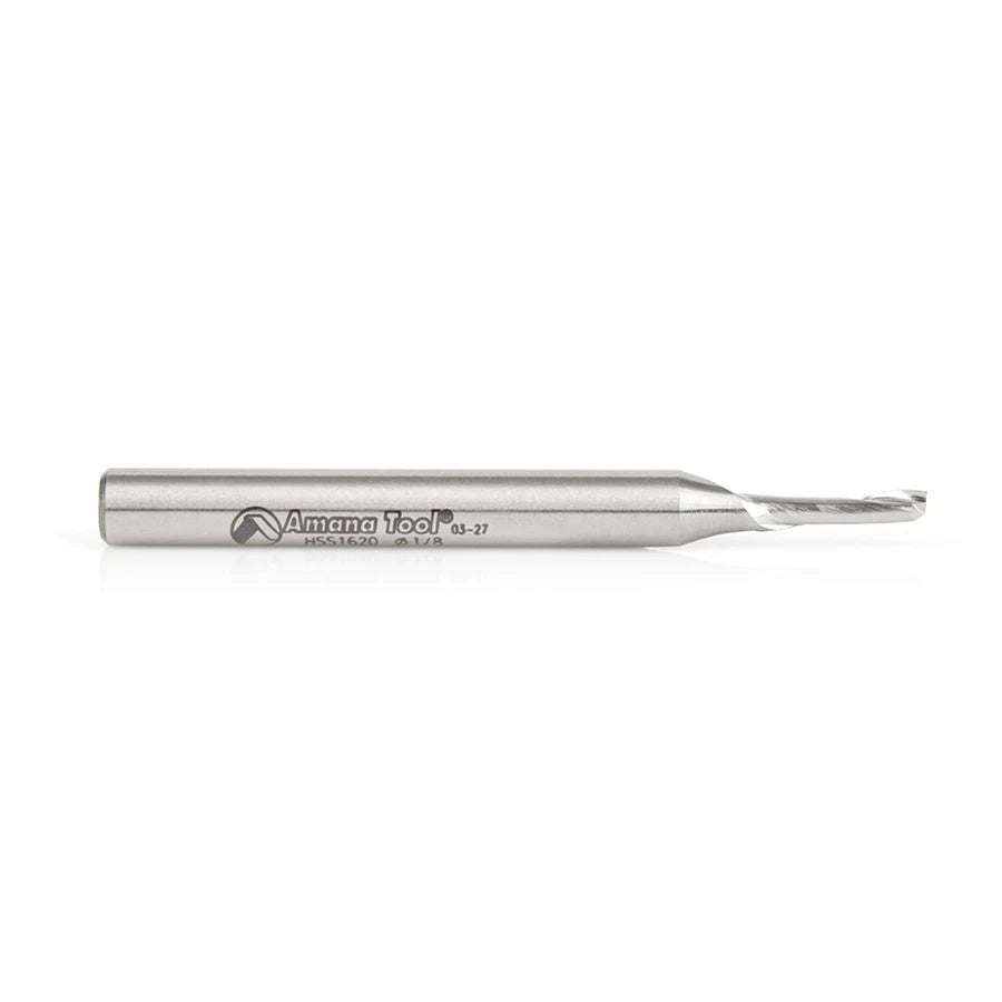 Amana Tool - HSS1620 - HSS 1FL 1/8" x1/4"x2-5/8"UPCUT