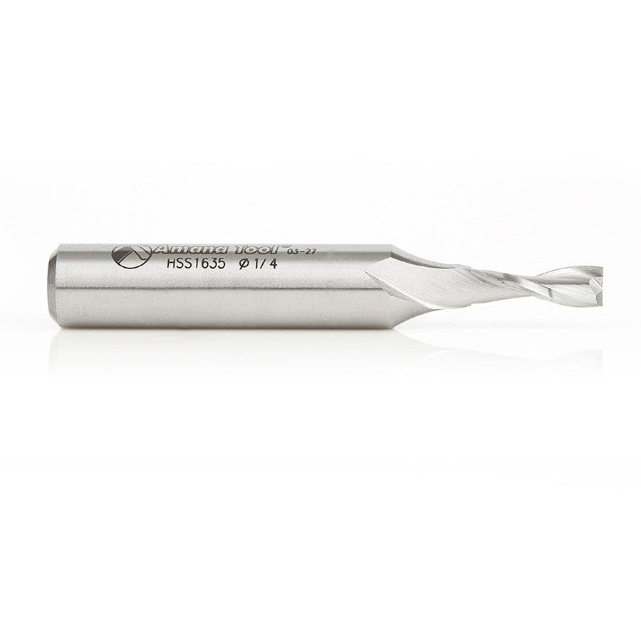 Amana Tool - HSS1635 - HSS 2FL 1/4"x1/2"x3-1/4" UPCUT