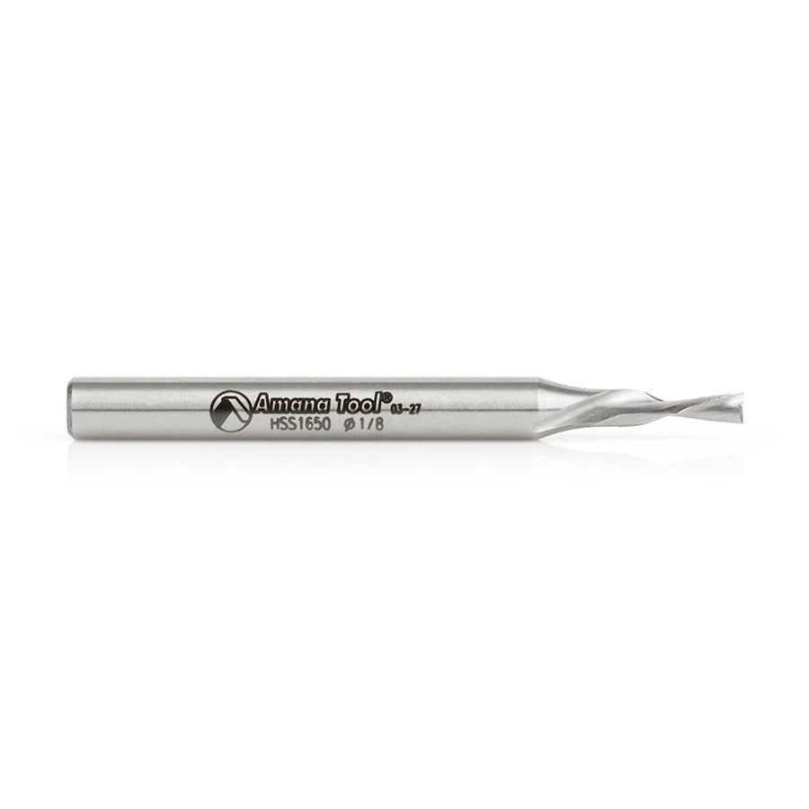 Amana Tool - HSS1650 - HSS 2F 1/8"x1/4"x2-5/8"DOWNCUT