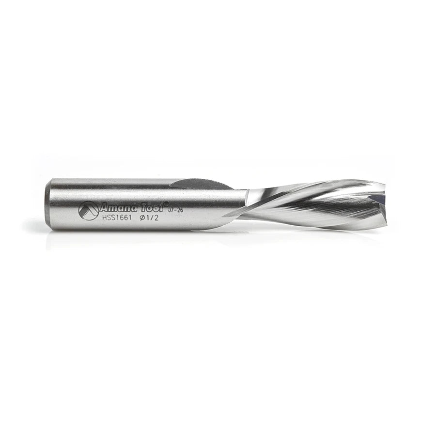 Amana Tool - HSS1661 - HSS ALUM 2F 1/2"x1/2" DOWNCUT