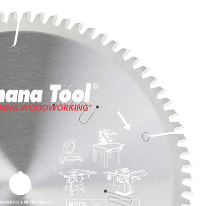 Amana Tool - LB10801 - 10"/80T PLASTIC NON MELT M-TCG