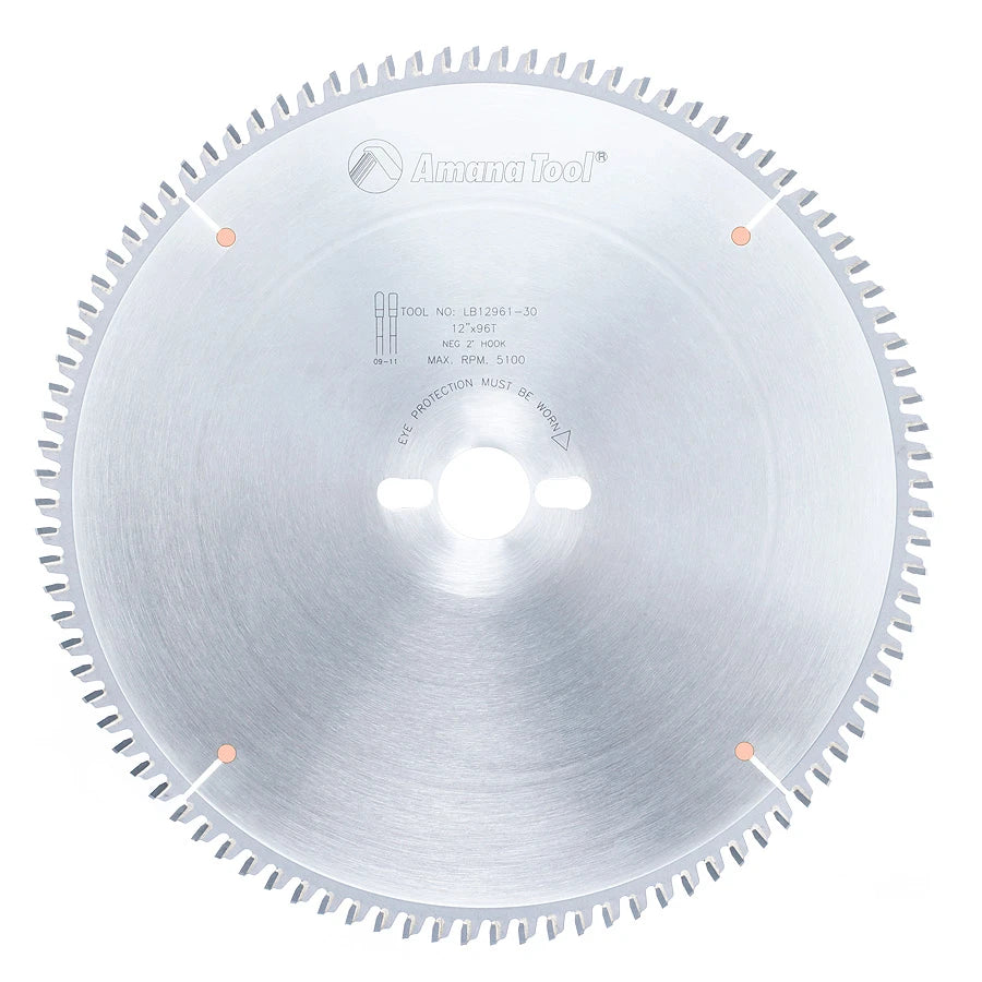 Amana Tool - LB12961-30 - 12"/96T PLASTIC NON MELT M-TCG