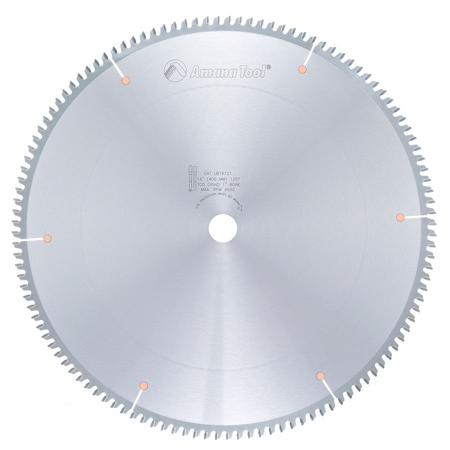 Amana Tool - LB16121 - 16"/120T PLASTIC NO MELT M-TCG