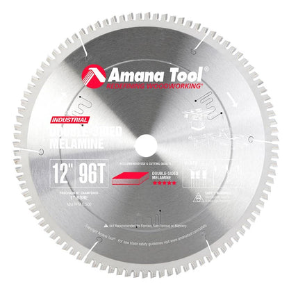 Amana Tool - MB12960 - 12"/96T MELAMINE BLADE H-ATB