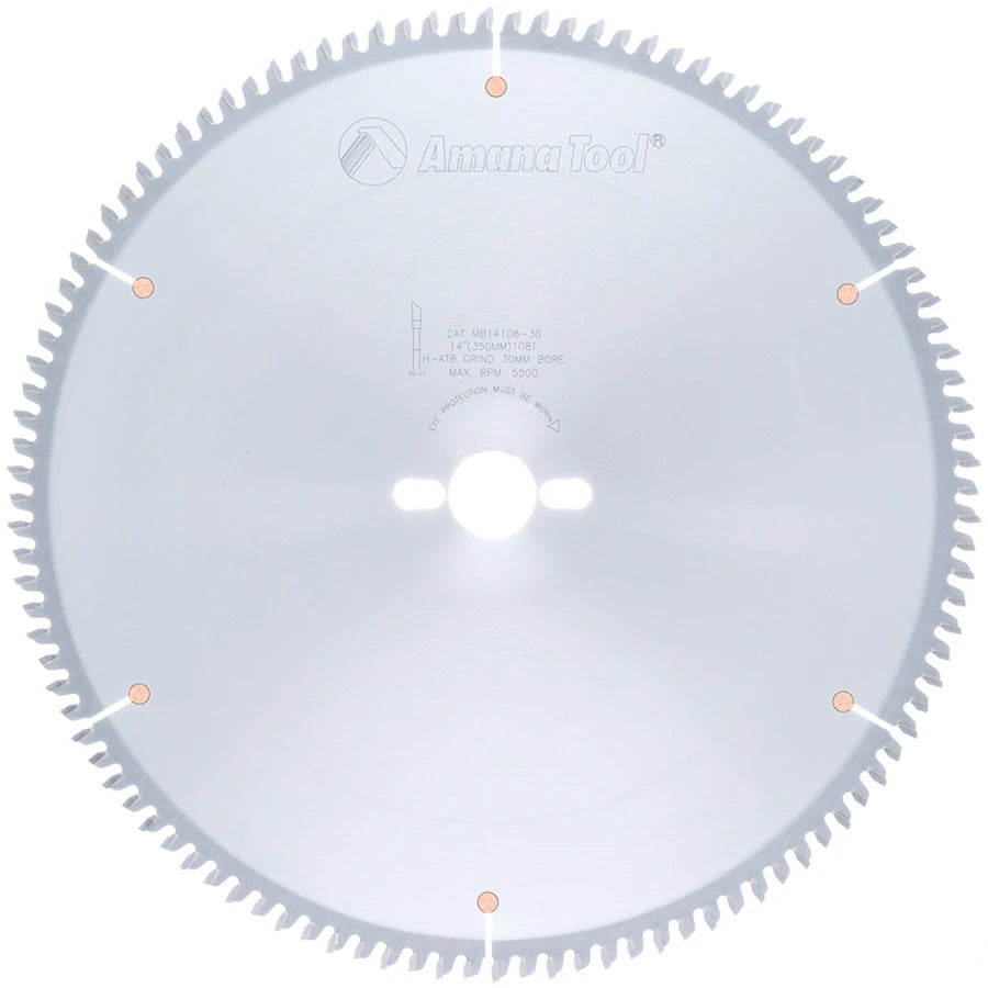 Amana Tool - MB14108-30 - 14"/108T MELAMINE BLADE H-ATB.