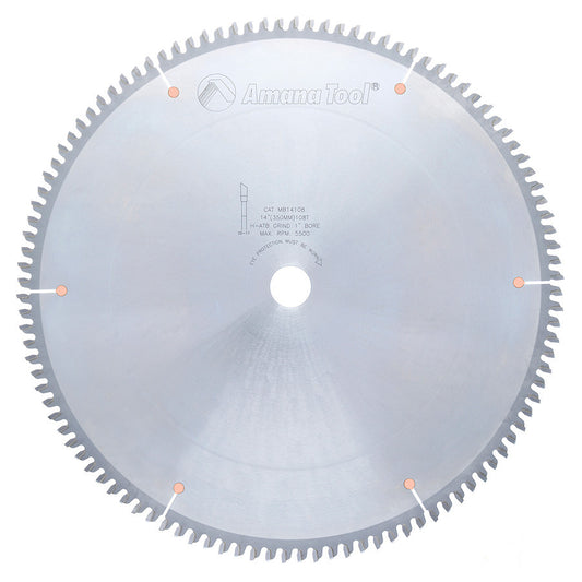 Amana Tool - MB14108 - 14"/108T MELAMINE BLADE H-ATB.