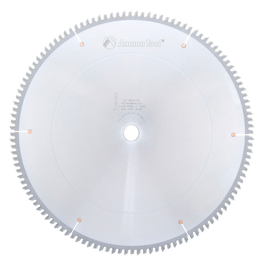 Amana Tool - MB16120 - 16"/120T MELAMINE BLADE H-ATB.
