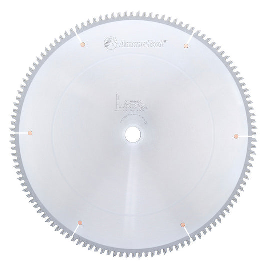 Amana Tool - MB16120 - 16"/120T MELAMINE BLADE H-ATB.