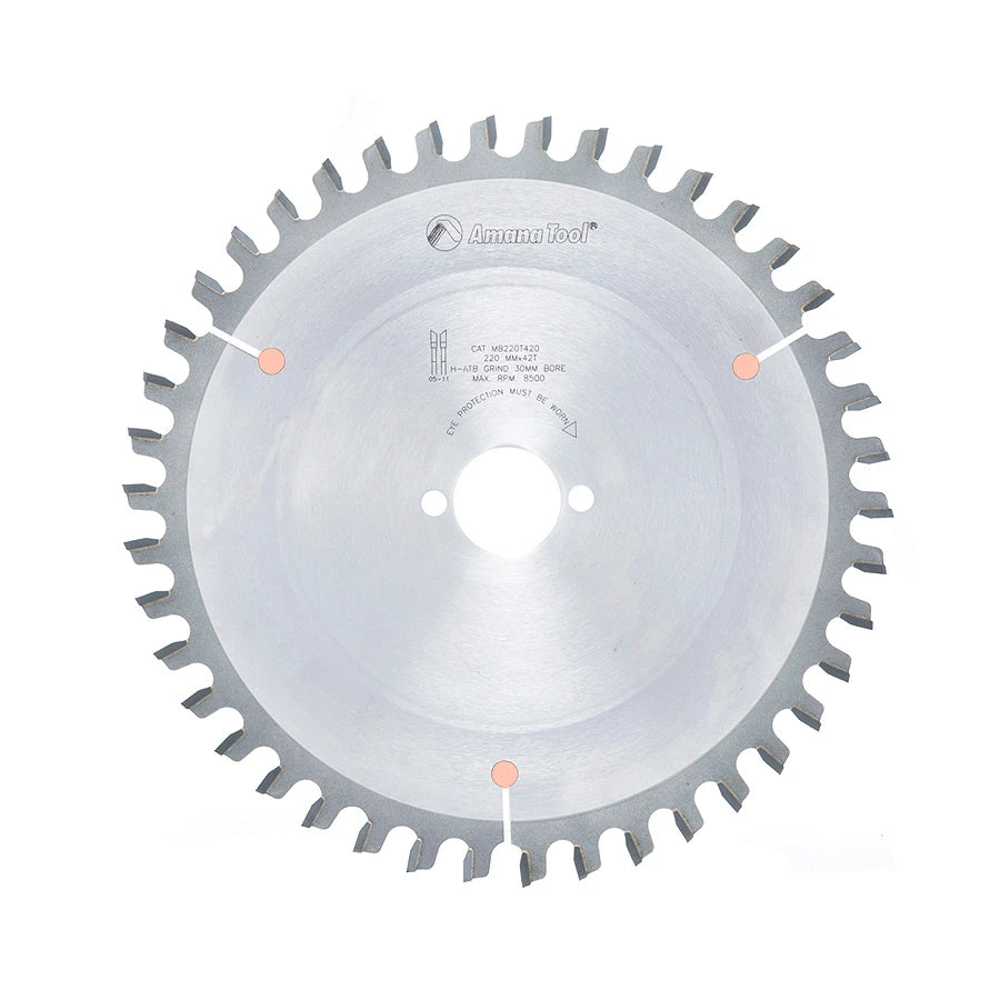 Amana Tool - MB220T420 - 220MM/42T MELAMINE SAW H-ATB