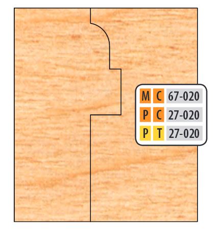 FREEBORN - MC-67-020 - CARBIDE WINDOW SASH SET Shaper Cutter