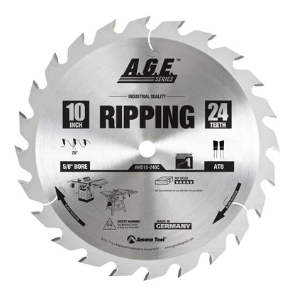 Amana Tool - MD10-240 - RIPPING 10"x24T ATB 5/8" BORE