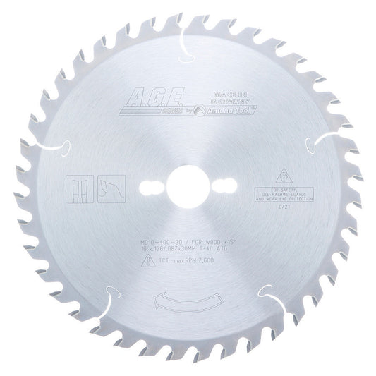 Amana Tool - MD10-400-30 - GENERAL 10"x40T ATB 30mm BORE
