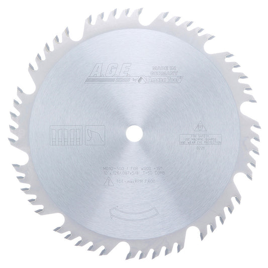 Amana Tool - MD10-500 - COMBINATION 10"x50T 5/8" BORE