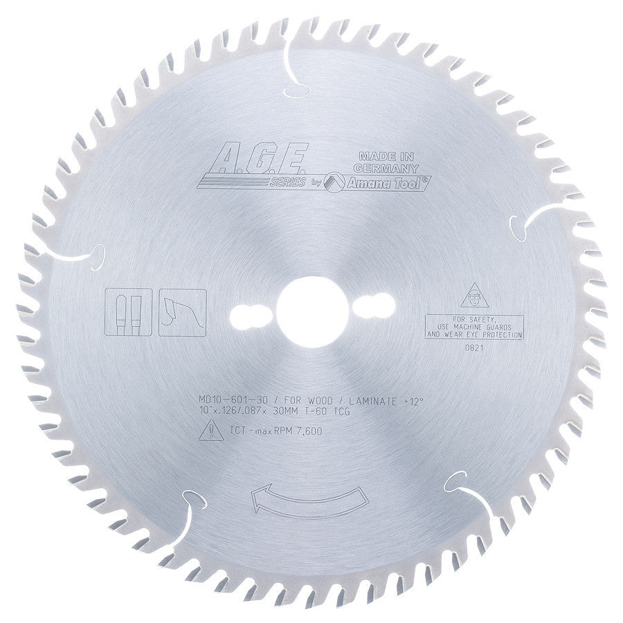 Amana Tool - MD10-601-30 - LAMINATE 10"x60T TCG 30mm BORE