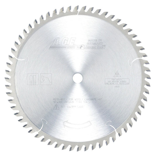 Amana Tool - MD10-601 - LAMINATE 10"x60T TCG 5/8" BORE