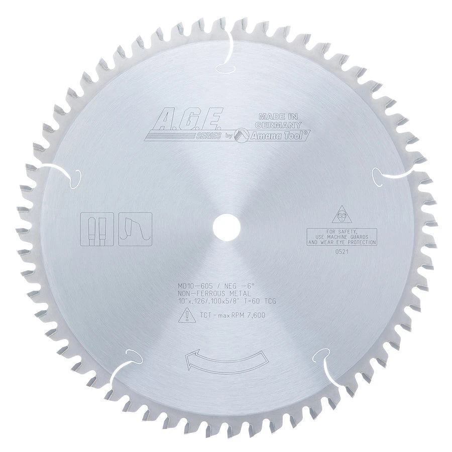 Amana Tool - MD10-605 - NON-FERROUS 10"x60T 5/8" BORE