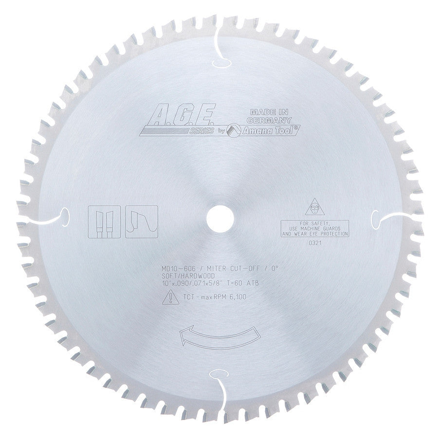 Amana Tool - MD10-606 - THIN MITER 10"x60T ATB 5/8"BOR