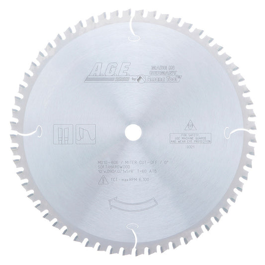 Amana Tool - MD10-606 - THIN MITER 10"x60T ATB 5/8"BOR