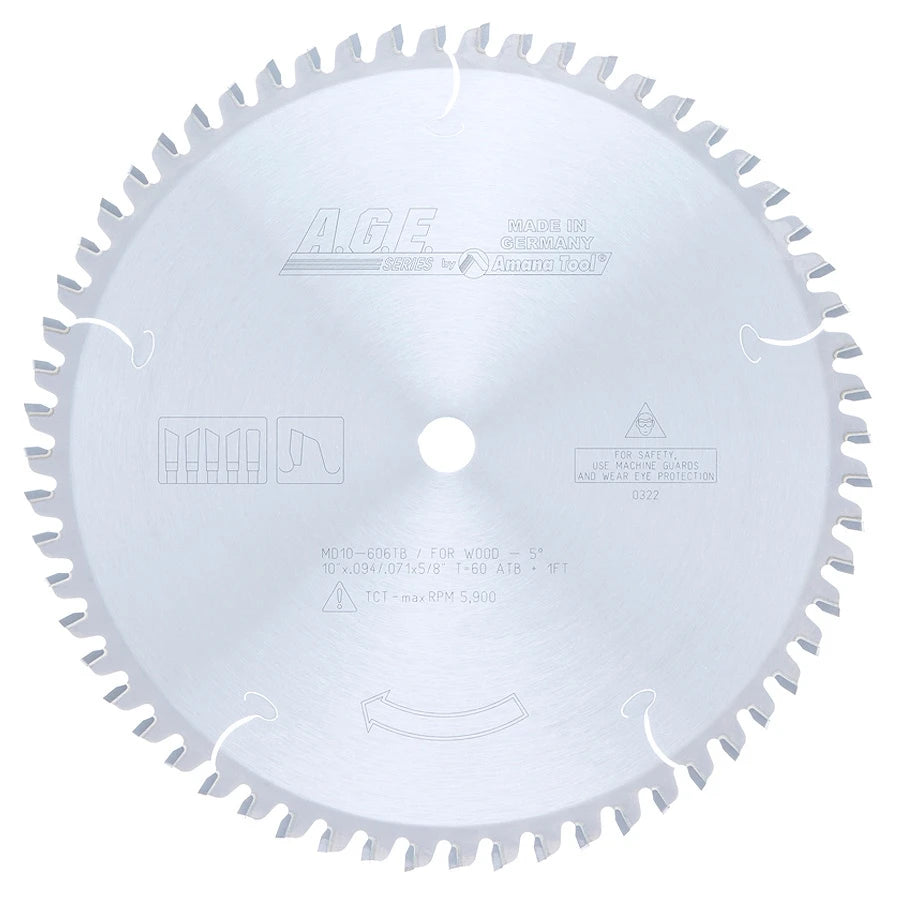 Amana Tool - MD10-606TB - TKT THINCOMPOUND MITER 10"x60T