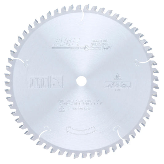 Amana Tool - MD10-606TB - TKT THINCOMPOUND MITER 10"x60T