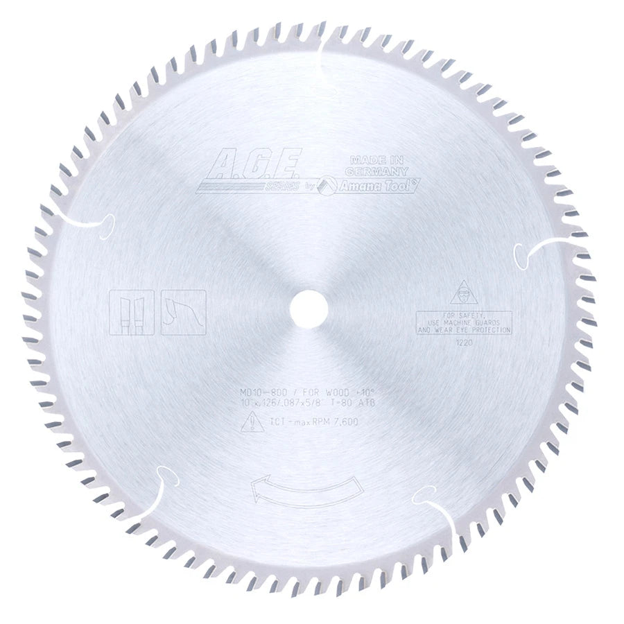 Amana Tool - MD10-800 - CROSSCUT 10"x80T ATB 5/8" BORE