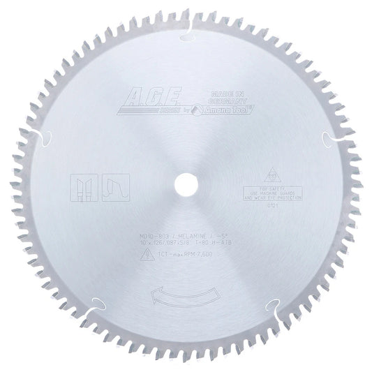 Amana Tool - MD10-803 - MELAMINE 10"x80T  5/8" BORE
