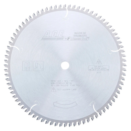 Amana Tool - MD10-805 - NON-FERROUS 10"x80T 5/8" BORE