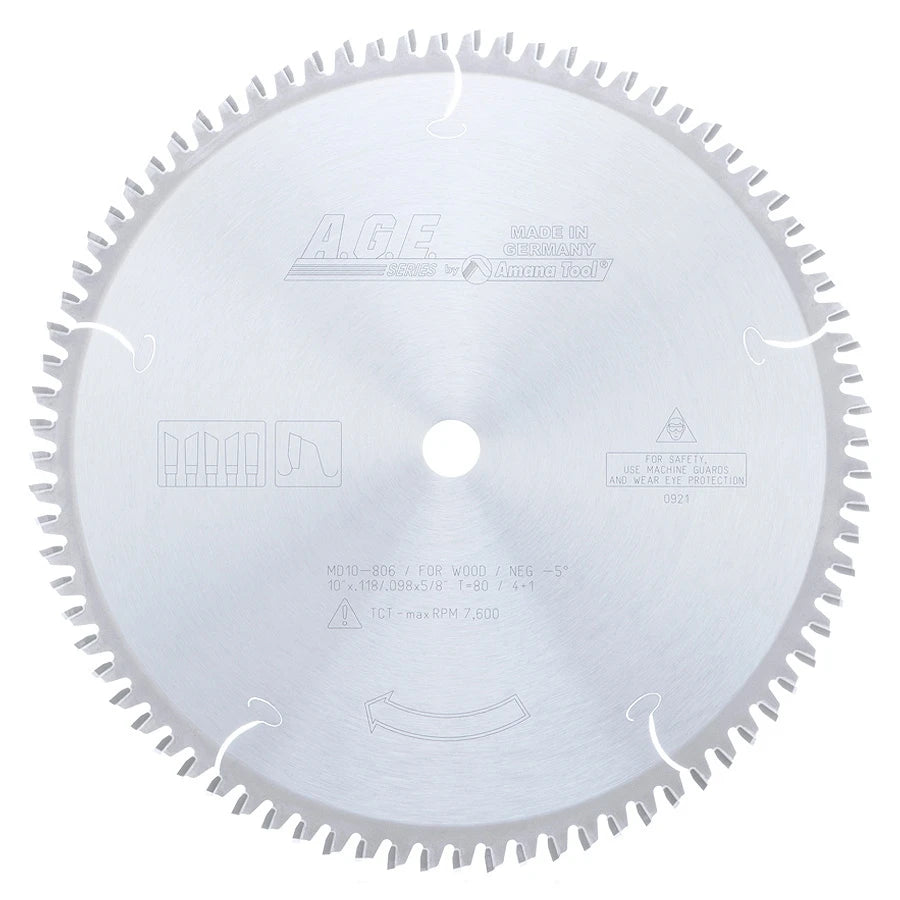 Amana Tool - MD10-806 - HEAVY MITER 10"x80T 4+1 5/8"BO