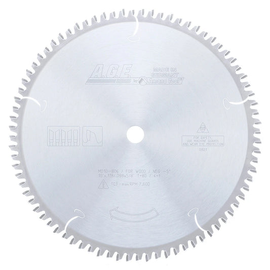 Amana Tool - MD10-806 - HEAVY MITER 10"x80T 4+1 5/8"BO