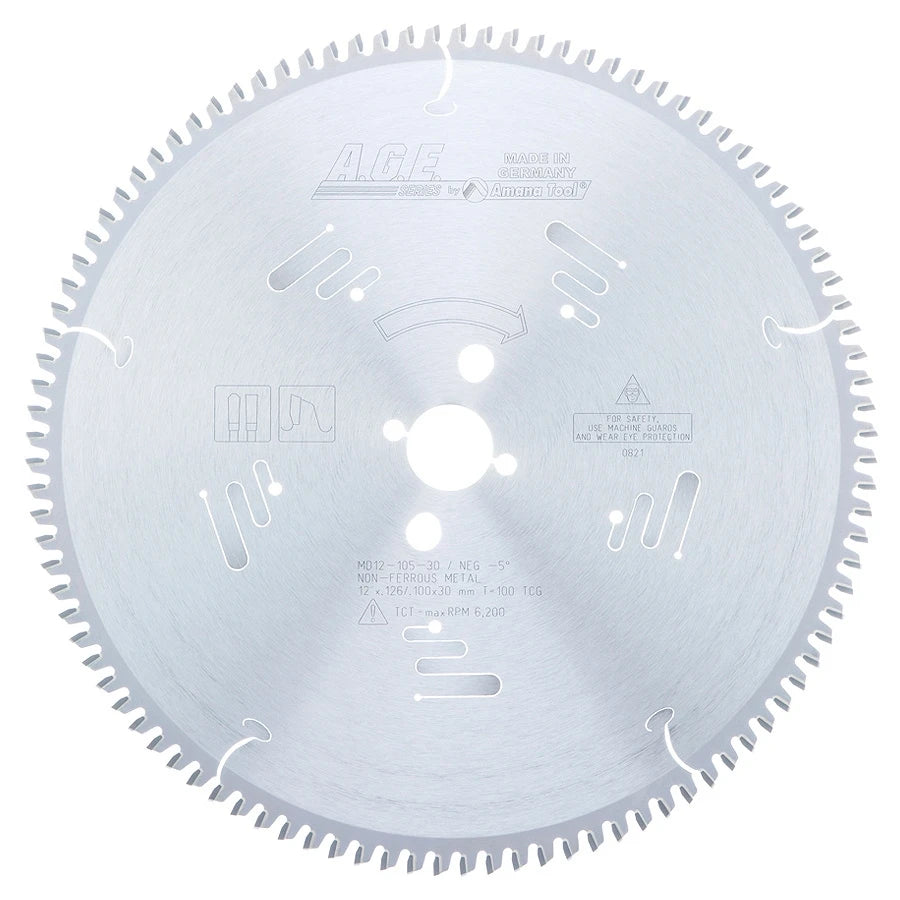 Amana Tool - MD12-105-30 - NON-FERROUS 12"x100T 30mm BORE