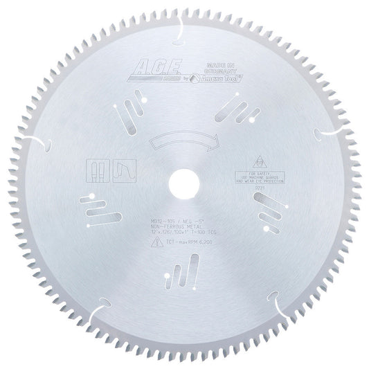 Amana Tool - MD12-105 - NON-FERROUS 12"x100T 1" BORE