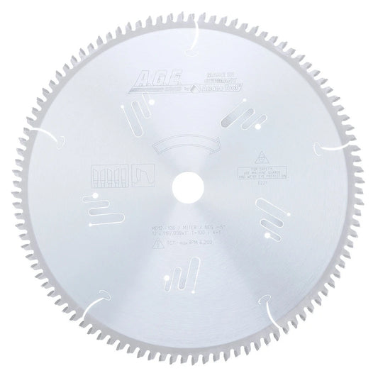 Amana Tool - MD12-106 - HEAVY MITER 12"x100 4+1 1"BORE