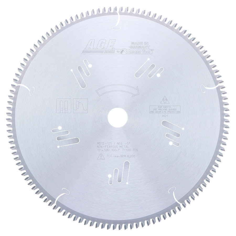 Amana Tool - MD12-125 - NON-FERROUS 12"x120T 1" BORE