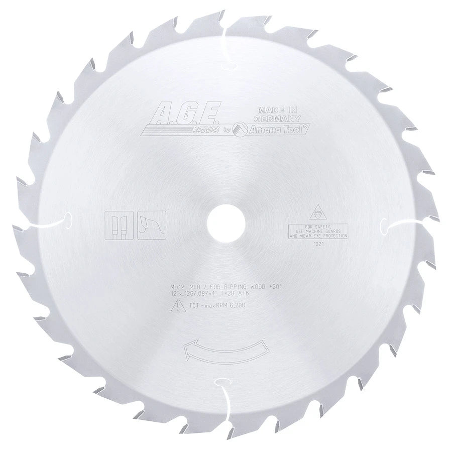 Amana Tool - MD12-280 - RIPPING 12"x28T ATB 1" BORE
