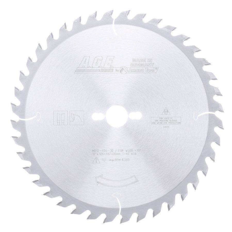 Amana Tool - MD12-400-30 - GENERAL 12"x40T ATB 30mm BORE