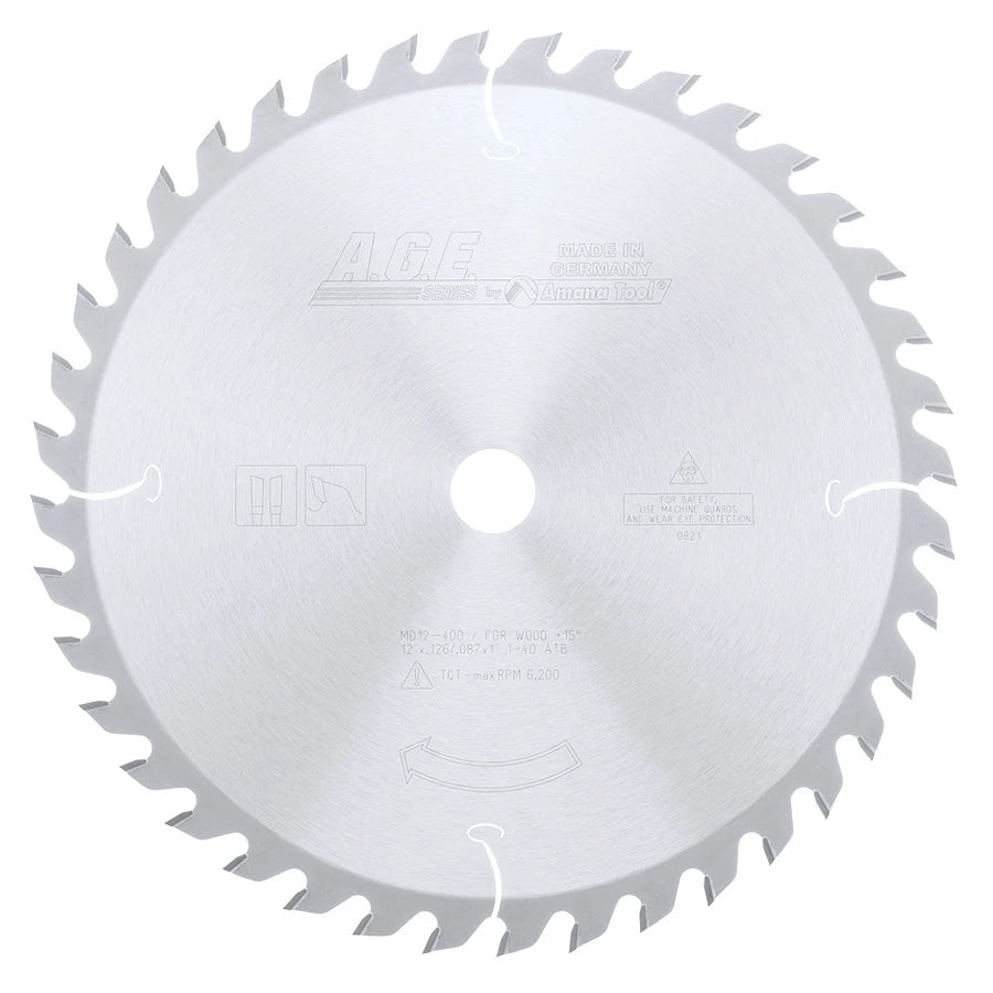 Amana Tool - MD12-400 - GENERAL 12"x40T ATB 1" BORE