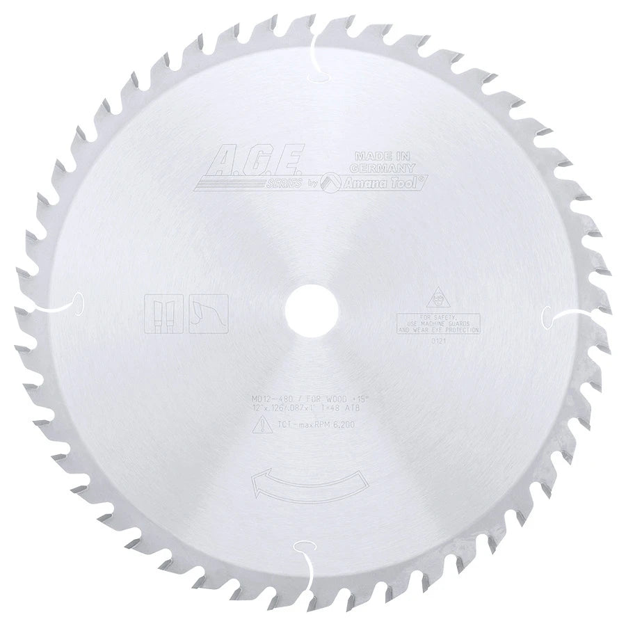 Amana Tool - MD12-480 - GENERAL 12"x48T ATB 1" BORE