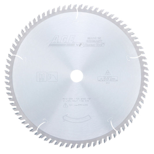 Amana Tool - MD12-800 - CROSSCUT 12"x80T ATB 1" BORE