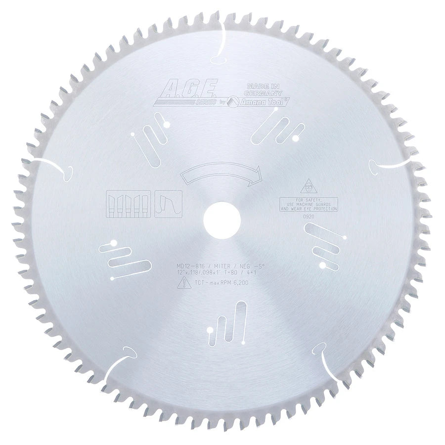 Amana Tool - MD12-816 - HEAVY MITER 12"x80T 4+1 1"BORE