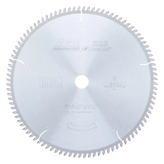 Amana Tool - MD12-962 - PLASTIC 12"x96T MTCG 1" BORE