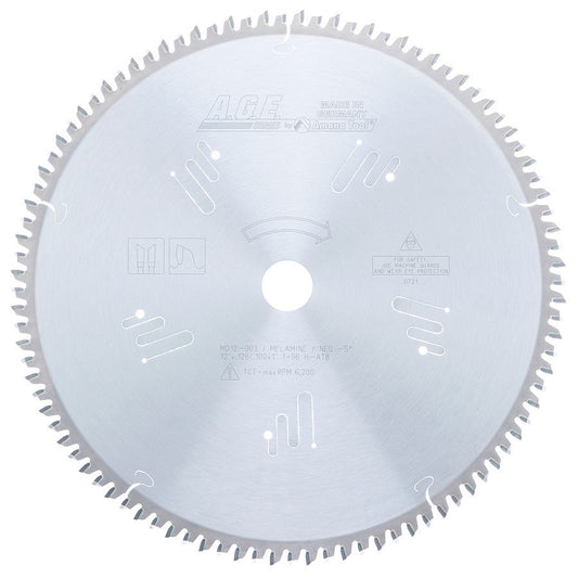 Amana Tool - MD12-963 - MELAMINE 12"x96T HATB 1" BORE