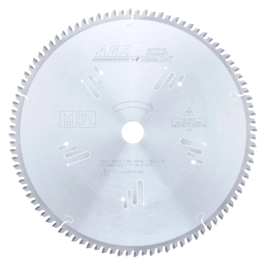 Amana Tool - MD12-963TB - TKT THIN KERF MELAMINE 12"x96T