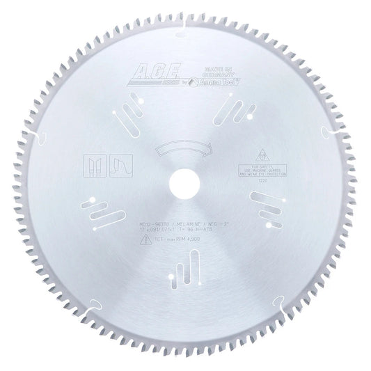 Amana Tool - MD12-963TB - TKT THIN KERF MELAMINE 12"x96T