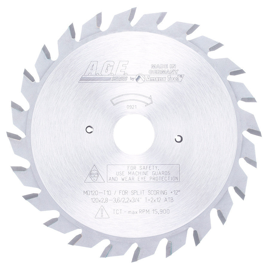 Amana Tool - MD120-T10 - SCORING 120MM/12x2 3/4 BORE