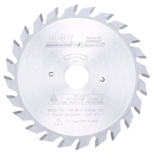 Amana Tool - MD120-T10 - SCORING 120MM/12x2 3/4 BORE