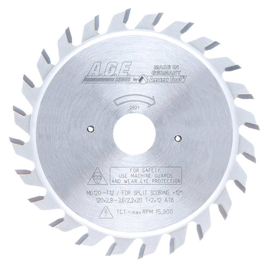 Amana Tool - MD120-T12 - SCORING 120MM/12x2  20MM BORE