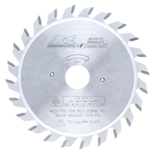 Amana Tool - MD120-T12 - SCORING 120MM/12x2  20MM BORE