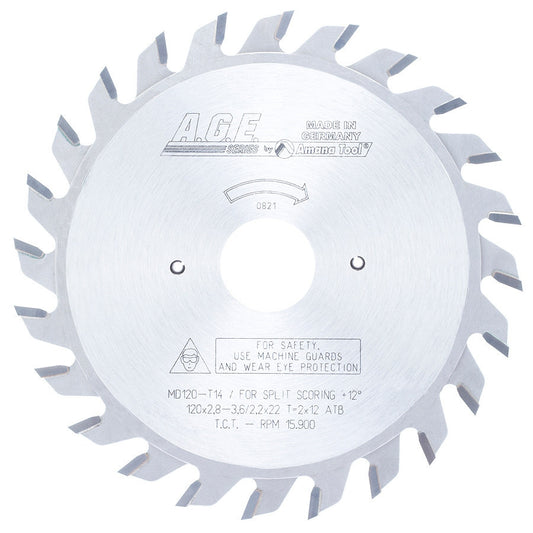 Amana Tool - MD120-T14 - SCORING 120MM/12x2  22MM BORE