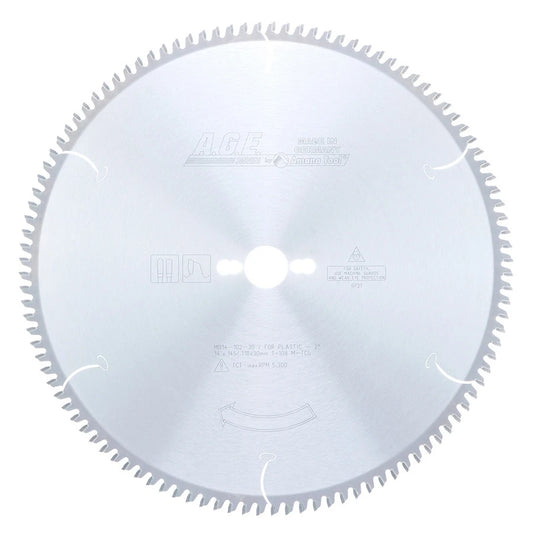 Amana Tool - MD14-102-30 - PLASTIC 14"x108T MTCG 30mmBORE