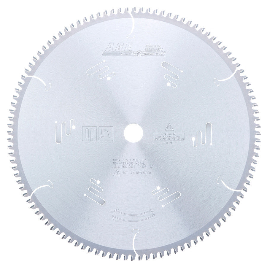 Amana Tool - MD14-105 - NON-FERROUS 14"x108T 1" BORE